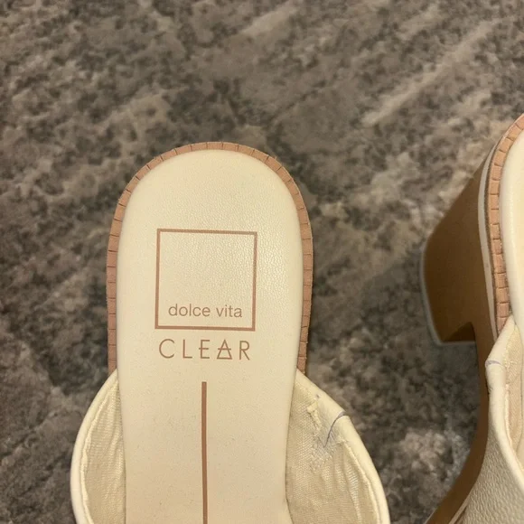 Dolce Vita Clear Emery Platform Sandals - Picture 4 of 8